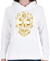 printfashion Koponya - Női kapucnis pulóver - Fehér (5150529)