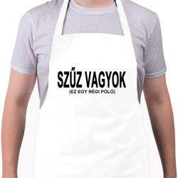 printfashion Szűz vagyok, ja nem! - Kötény - Fehér (4910534)
