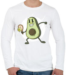 printfashion Avokádó tenisz - Férfi hosszú ujjú póló - Fehér (6255324)