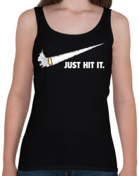 printfashion Just hit it! ! - Női atléta - Fekete (2654864)