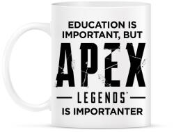 printfashion Apex Is Importanter (Black) - Bögre - Fehér (1257782)