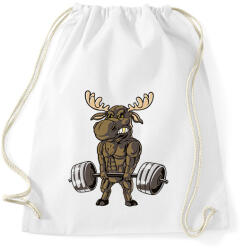printfashion Kigyúrt szarvas - Sportzsák, Tornazsák - Fehér (13221073)