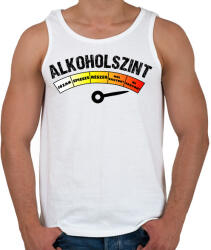 printfashion Alkoholszint - Férfi atléta - Fehér (16521742)
