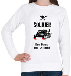 printfashion SOLDIER-rhm - Női pulóver - Fehér (1921436)