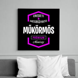 printfashion Műkörmös prémium minőség - Vászonkép - Fekete (6647755)