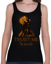 printfashion Trust me You are cute - Női atléta - Fekete (16056582)