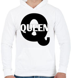 printfashion Queen - Férfi kapucnis pulóver - Fehér (4447131)