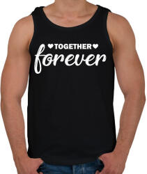 printfashion Forever together - páros 2 - Férfi atléta - Fekete (6068924)