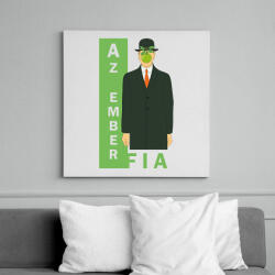 printfashion René Magritte - Az ember fia - Vászonkép - Fehér (6730794)