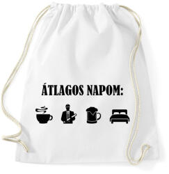 printfashion Átlagos mérnök nap - Sportzsák, Tornazsák - Fehér (13543399)