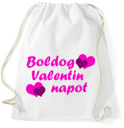 printfashion Boldog Valentin Napot 02 - Sportzsák, Tornazsák - Fehér (11681210)