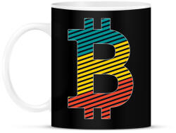 printfashion BITCOIN 4 EVER 11 - Bögre - Fekete (6007713)