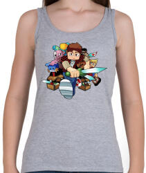printfashion MINECRAFT - Női atléta - Sport szürke (829607)