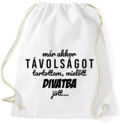 printfashion Távolságtartás - Sportzsák, Tornazsák - Fehér (2916776)