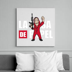 printfashion La casa de papel N3 - Vászonkép - Fehér (6638604)