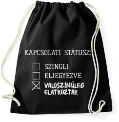 printfashion Kapcsolati státusz: Elátkozott - Sportzsák, Tornazsák - Fekete (7282458)