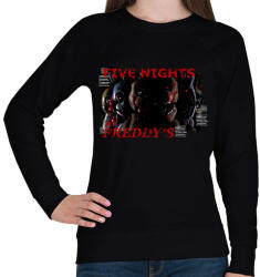 printfashion FIVE NIGHTS AT FREDDYS - Női pulóver - Fekete (15184520)