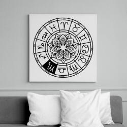 printfashion horoszkóp skorpió fekete - Vászonkép - Fehér (12670196)