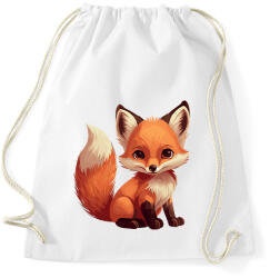 printfashion róka - Sportzsák, Tornazsák - Fehér (14452641)
