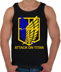 printfashion Attack On Titan - Férfi atléta - Fekete (2276242)
