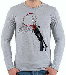 printfashion Kosárlabdapalánk - Férfi hosszú ujjú póló - Sport szürke (14507503)