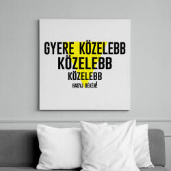 printfashion Gyere közelebb - fekete - Vászonkép - Fehér (7035796)