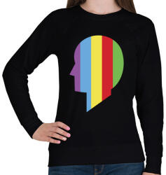 printfashion Színesben - Női pulóver - Fekete (312245)