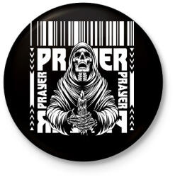 printfashion Prayer - Kitűző, hűtőmágnes - Fekete (16741890)