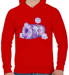printfashion Money - Férfi kapucnis pulóver - Piros (5183628)
