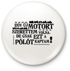 printfashion SZERETTEM VOLNA - Kitűző, hűtőmágnes - Fehér (3090326)