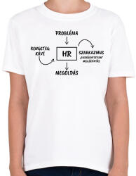 printfashion Probléma - HR - Megoldás - Gyerek póló - Fehér (15478999)