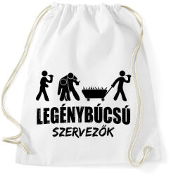 printfashion Legénybúcsú szervezés - Sportzsák, Tornazsák - Fehér (7538061)