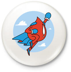 printfashion Szuper véradó - Kitűző, hűtőmágnes - Fehér (15589715)