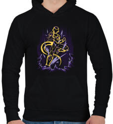 printfashion Dermesztő - Férfi kapucnis pulóver - Fekete (12482377)