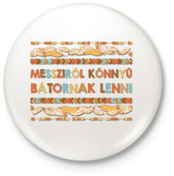printfashion Messziről könnyű - Omaha - Kitűző, hűtőmágnes - Fehér (7604527)