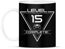 printfashion level-complete-15-white - Bögre - Fekete (1078299)