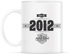 printfashion born-in-2012-(dark&lightgrey) - Bögre - Fehér (790311)