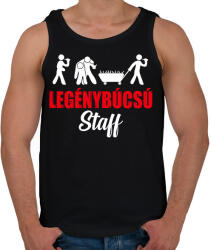 printfashion Legenybúcsú staff - Férfi atléta - Fekete (7537346)