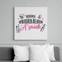 printfashion Spirituális állatom - Smink - Vászonkép - Fehér (8469767)