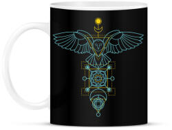 printfashion owl joga - Bögre - Fekete (5360838)