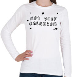 printfashion Not your Galambom - Női hosszú ujjú póló - Fehér (8532909)