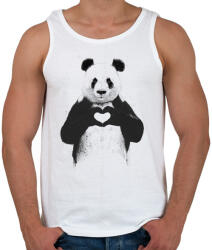 printfashion All you need is love - Férfi atléta - Fehér (463351)
