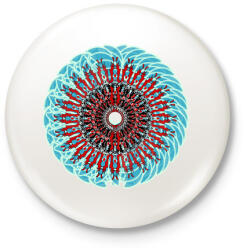 printfashion duo mandala - Kitűző, hűtőmágnes - Fehér (3090223)