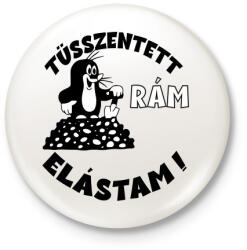 printfashion Kisvakond - tüsszentett elástam - Kitűző, hűtőmágnes - Fehér (4743928)