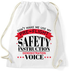 printfashion Don't make me use - Sportzsák, Tornazsák - Fehér (7686652)