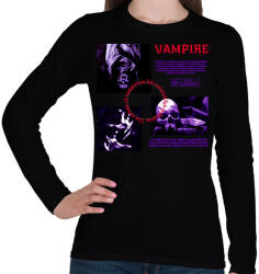 printfashion Vampire - Női hosszú ujjú póló - Fekete (14716686)