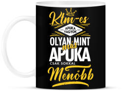 printfashion KTM-es apuka - Bögre - Fekete (4450504)