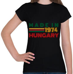 printfashion Szülinap Made in 1974 - Női póló - Fekete (16845473)