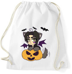 printfashion Lucifer pumpkin - Sportzsák, Tornazsák - Fehér (10081300)
