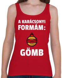 printfashion KARÁCSONYI FORMÁM - Női atléta - Cseresznyepiros (9554798)